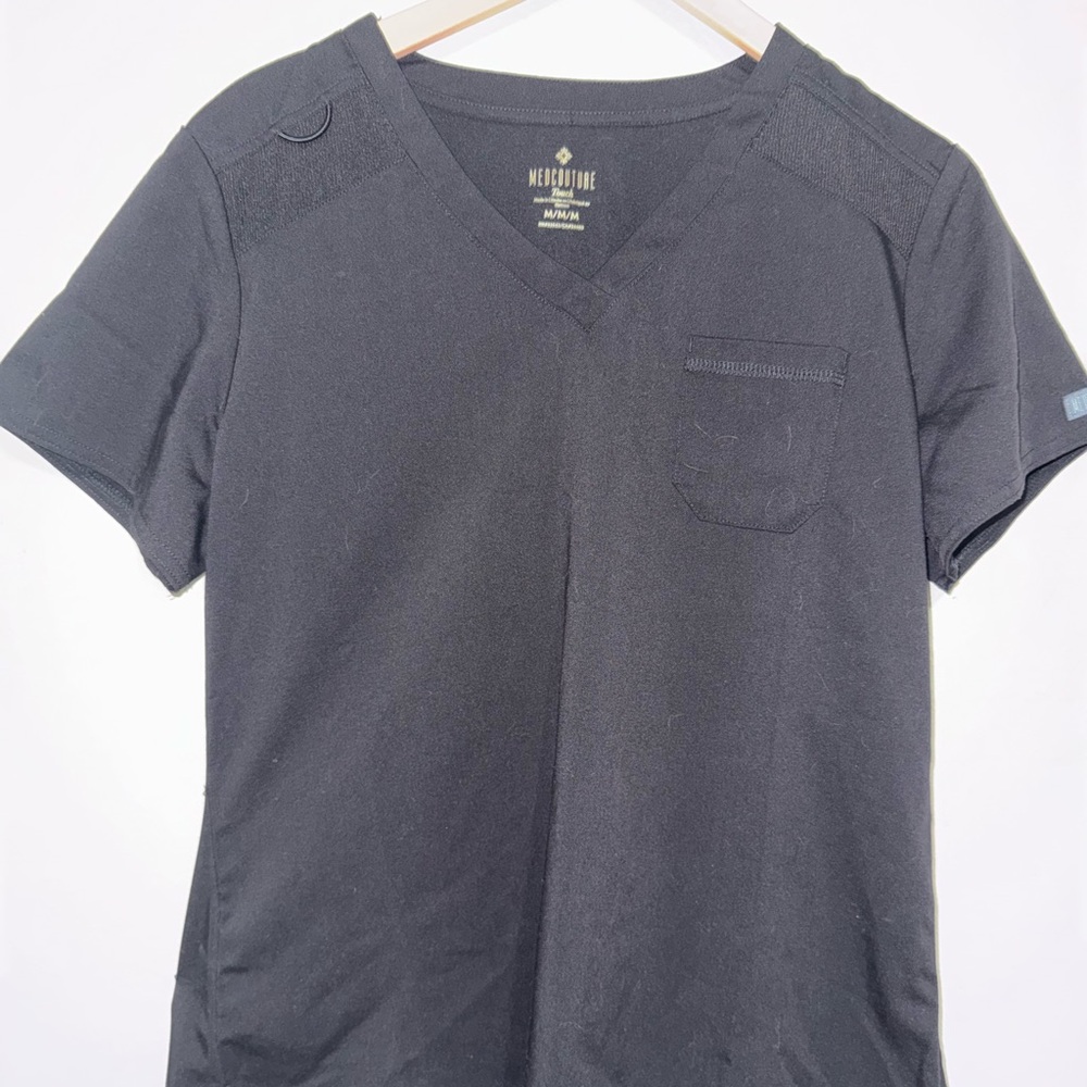 Med Couture Black Activewear Top